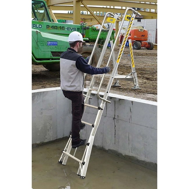 Vendita online Scala telescopica con piattaforma Abyss 6+4 gradini